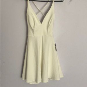 white mini dress